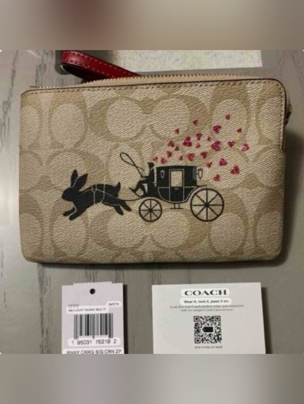 Coach Lunar RABBIT New Year LIMITED EDITION Wristlet NWT - Picture 4 of 4